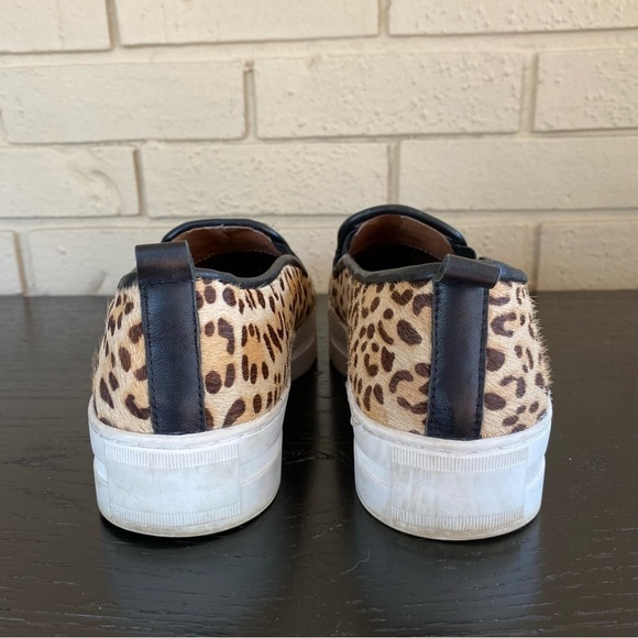 Halogen Leopard Print Calf Hair Platform Slip on Sneakers Loafers Size 9 M - Picture 4 of 7